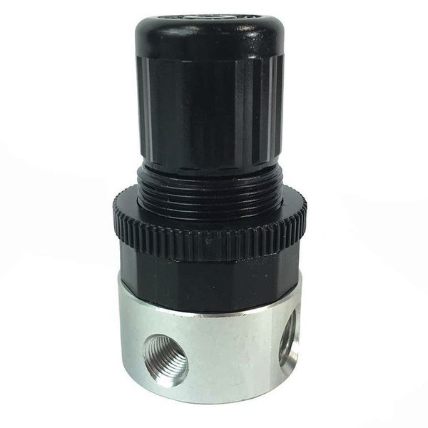 Interstate Pneumatics 1/4 Inch Small Metal Air Regulator W1130-D